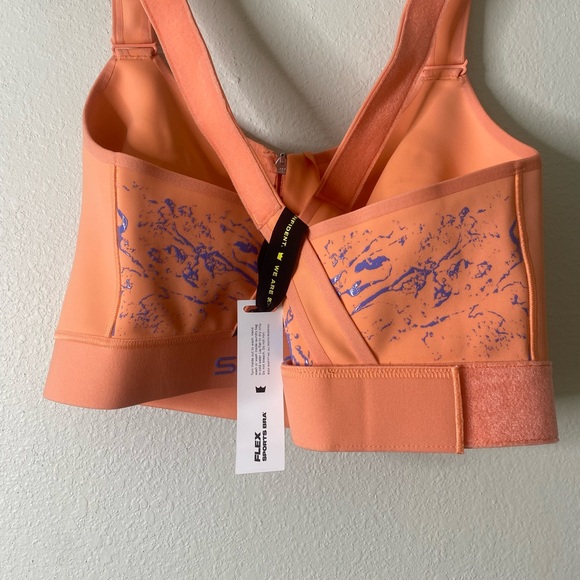 NWT she fit flex sports bra moisture wicking in the color watermelon sorbet 5Lux - Picture 6 of 12